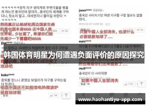 韩国体育明星为何遭遇负面评价的原因探究